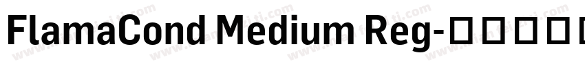 FlamaCond Medium Reg字体转换